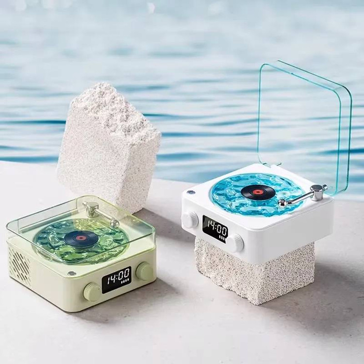 اسپیکر قابل حمل و دستگاه طرح گرامافون (White Noise) از برند Porodo Lifestyle