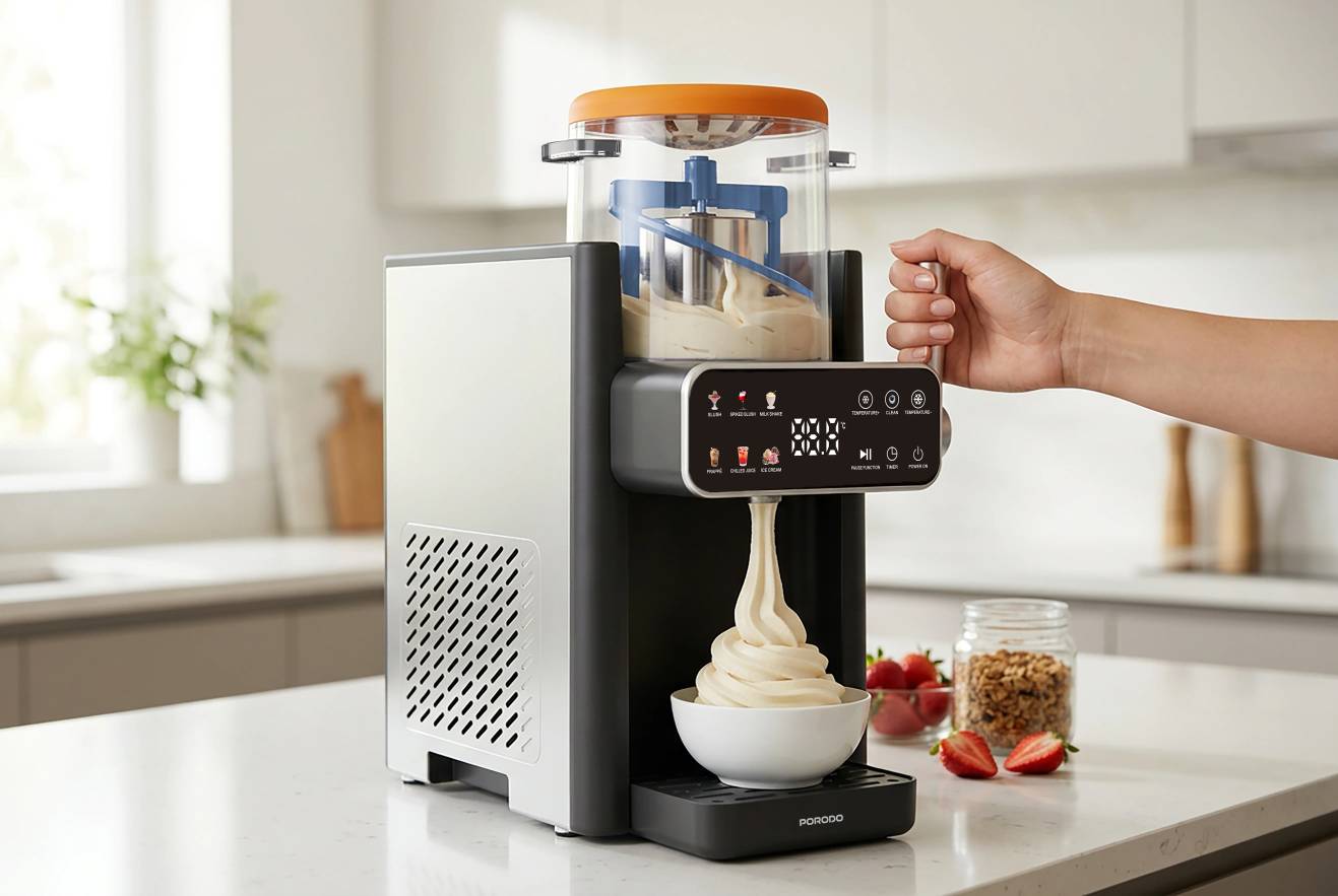 دستگاه بستنی‌ساز و اسموتی‌ساز پورودو (Porodo Lifestyle Ice Cream & Slushie Maker)