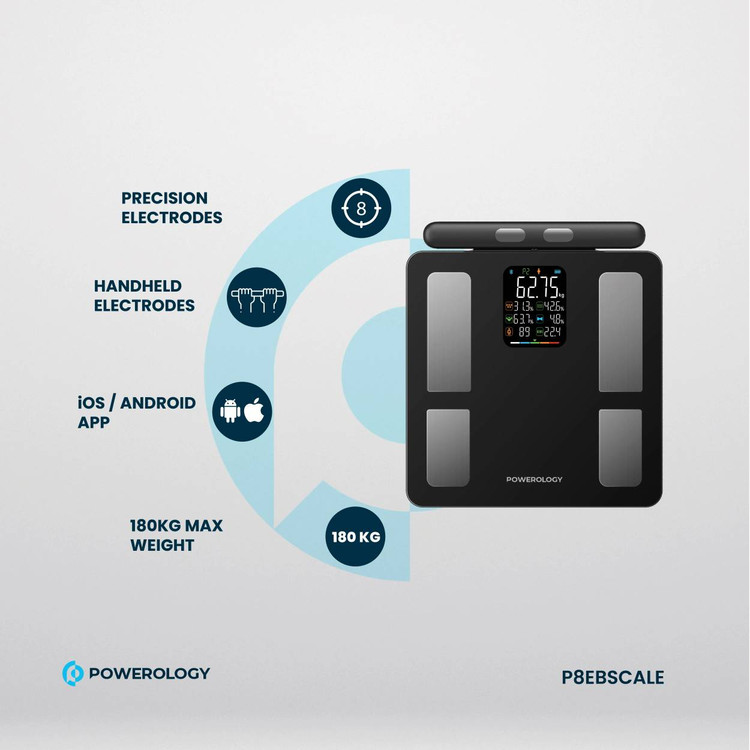 ترازو هوشمند پاوِرولوژی (Powerology Smart Scale) مدل P8EBSCALE