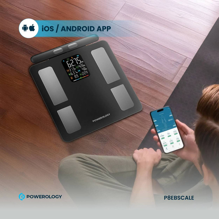 ترازو هوشمند پاوِرولوژی (Powerology Smart Scale) مدل P8EBSCALE