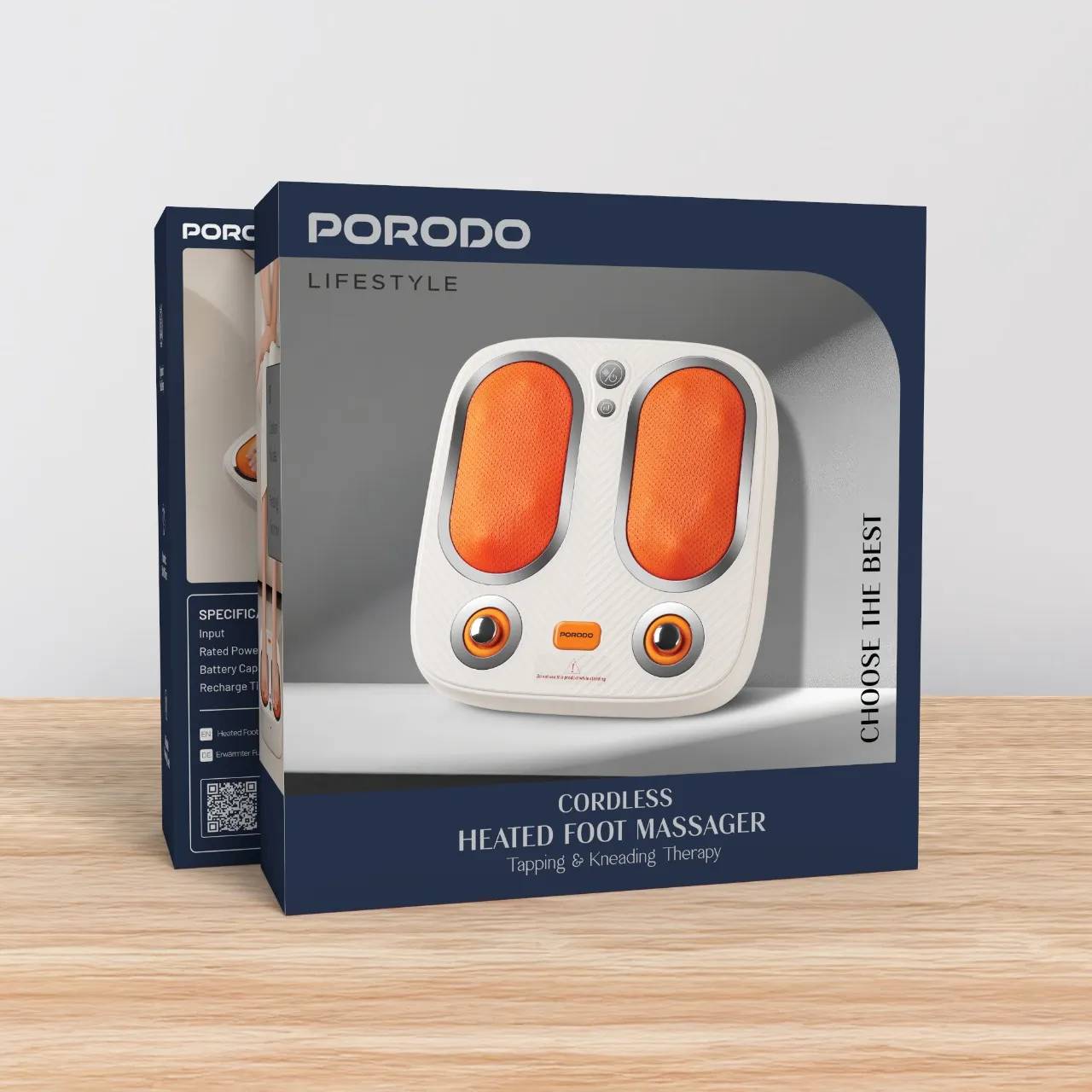 ماساژور پا شارژی و حرارتی پورودو (Porodo Lifestyle Cordless Heated Foot Massager)