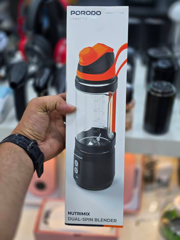 مخلوطکن مسافرتی و قابل حمل با برند Porodo Lifestyle مدل Nutrimix Dual-Spin Blender