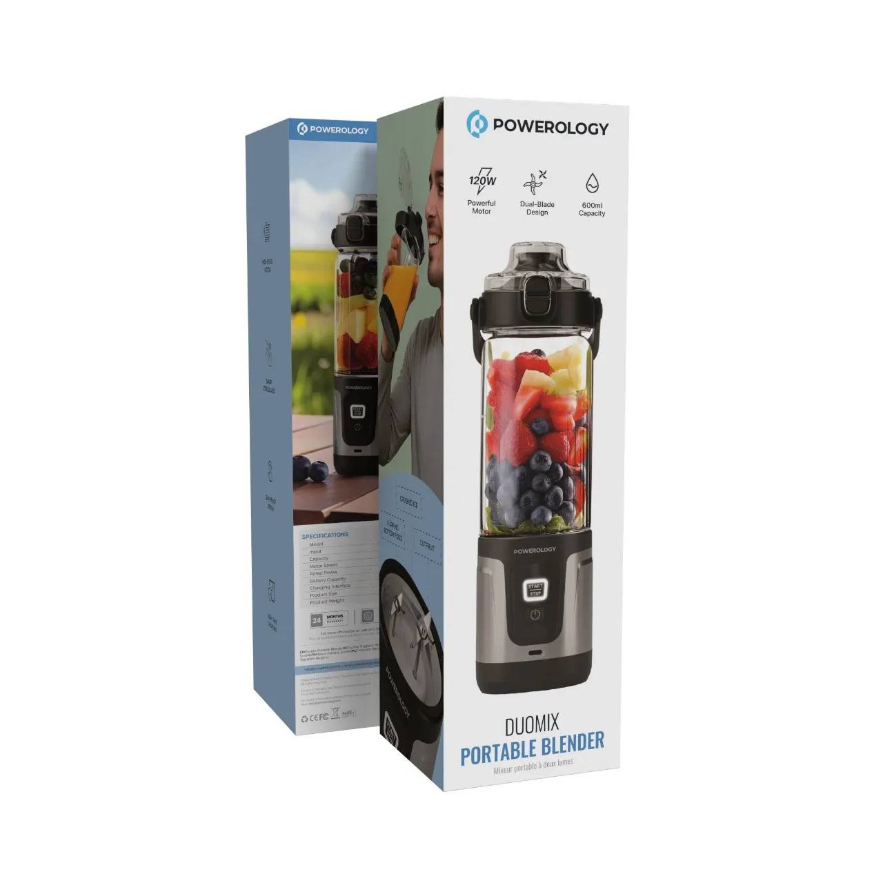 مخلوط‌کن همراه (پورتابل) از برند Powerology مدل PWPB27BK