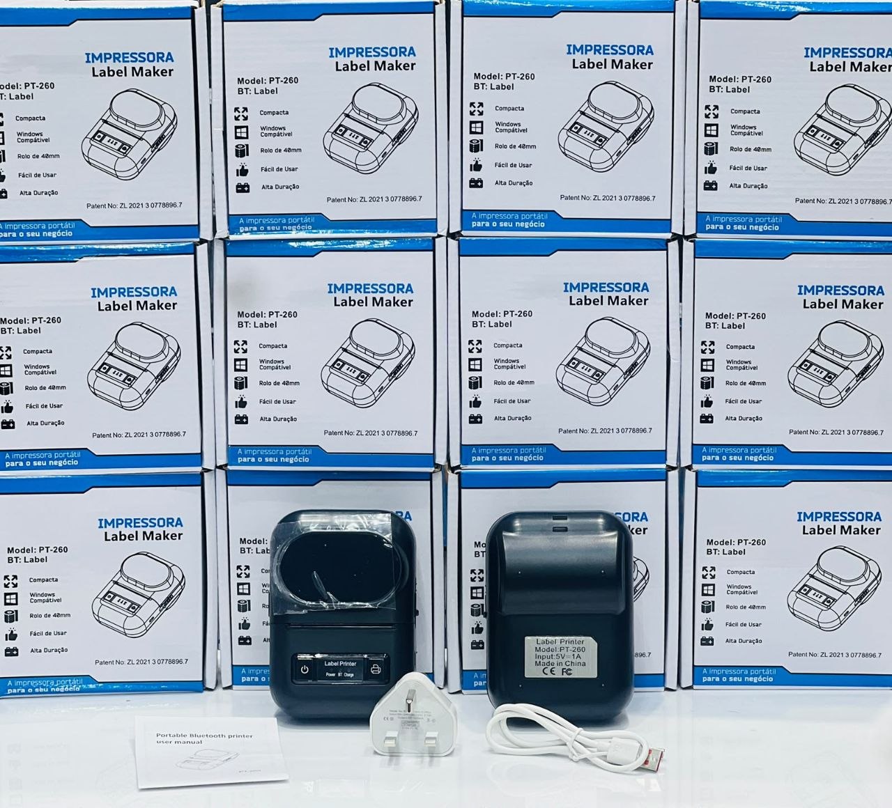 لیبل پرینتر قابل حمل (Impressora Label Maker) ​مدل: PT-260