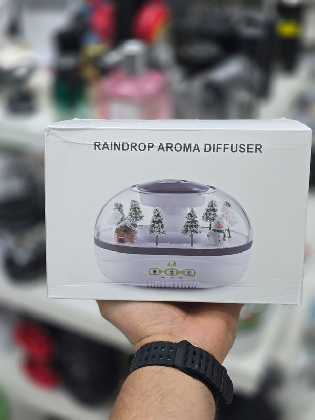 دستگاه بخور سرد و دیفیوزر معطرکننده (Raindrop Aroma Diffuser) با طرح مینیاتوری زمستانی
