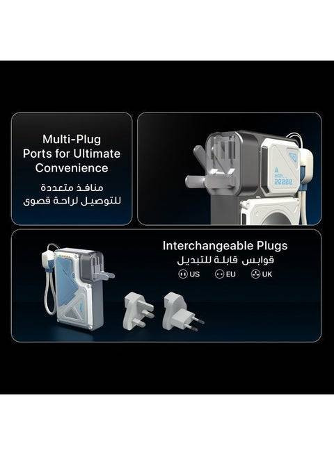 پاوربانک و شارژر دیواری ۲ کاره (2-in-1) از برند Powerology