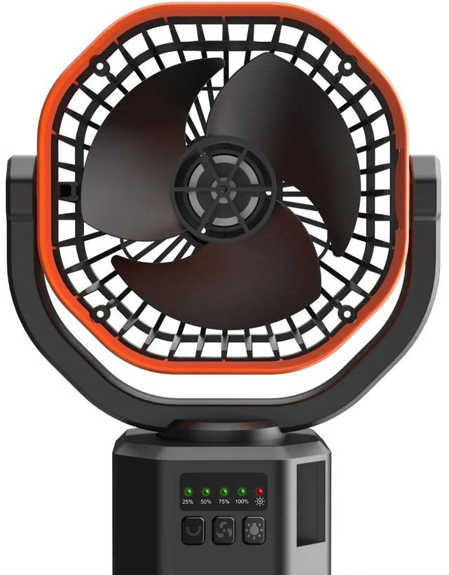 پنکه خورشیدی سفری پورودو Porodo Lifestyle Suncharge Outdoor Solar Fan