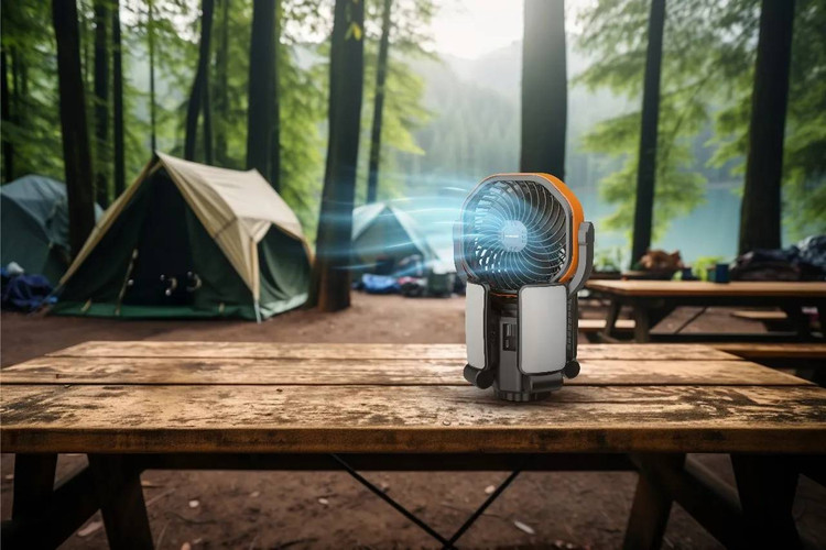 پنکه خورشیدی سفری پورودو Porodo Lifestyle Suncharge Outdoor Solar Fan