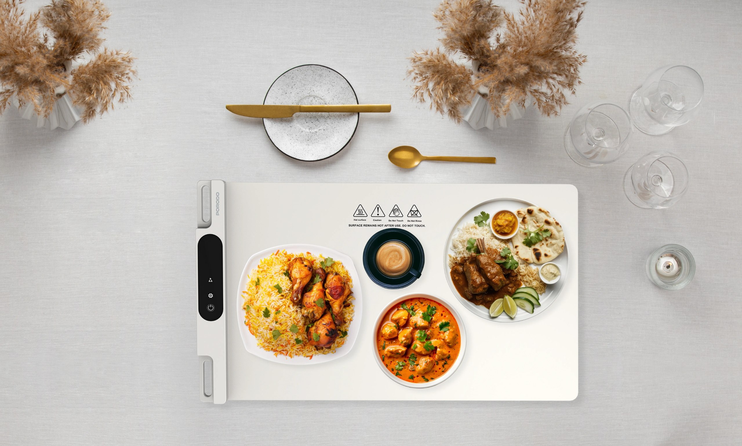 صفحه گرم‌کننده غذا (Warming Food Mat) از برند Porodo Lifestyle