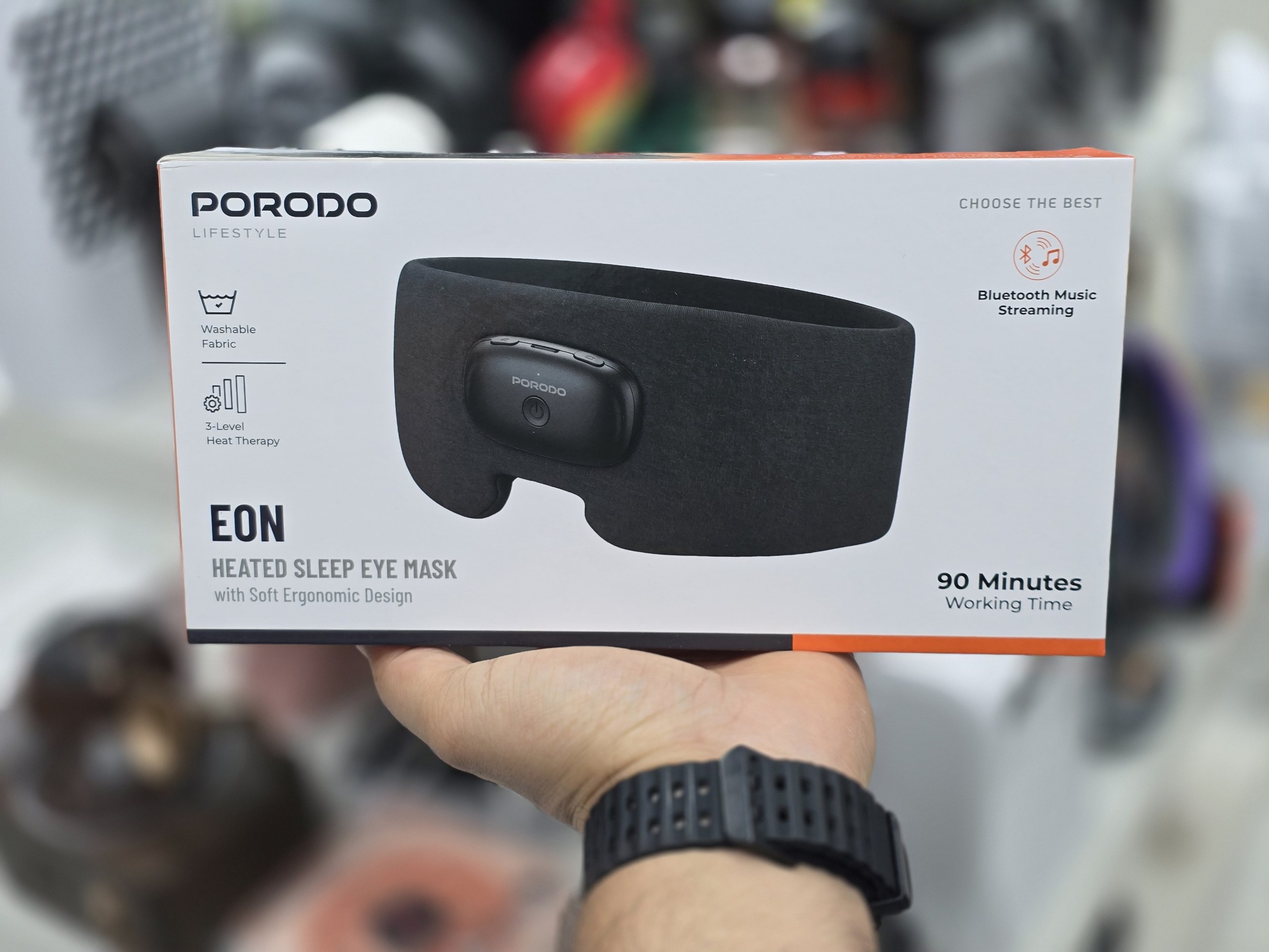 چشمبند خواب گرمایشی و هوشمند مدل PDLFSTAR23 برند porodo | چکاوک گالری