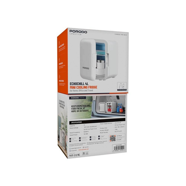 مینی یخچال و خنککننده پرودو (Porodo Lifestyle - EchoChill 4L)
