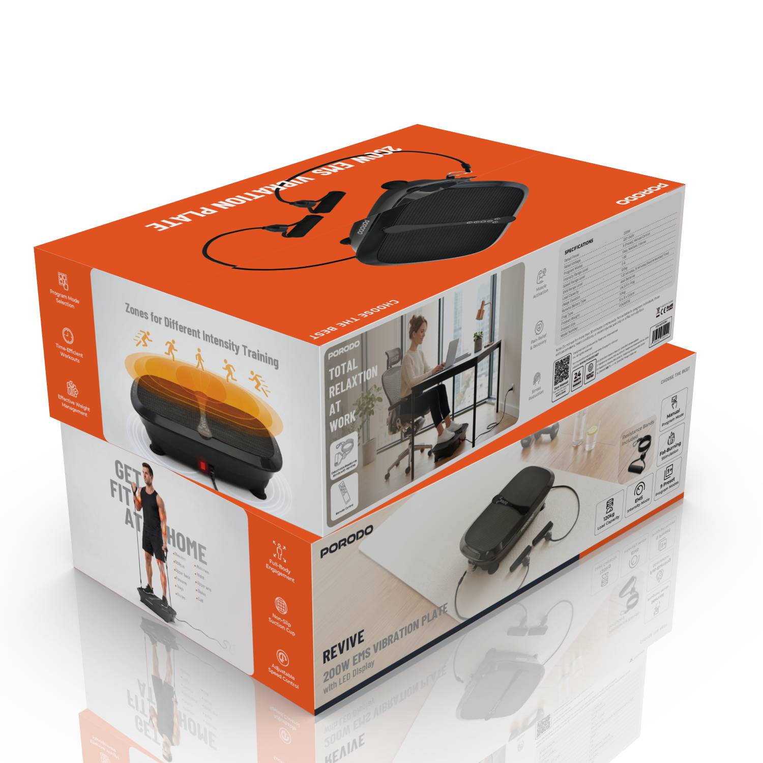صفحه ویبره و تحریک الکتریکی عضلات مدل KW5116 از برند  Porodo