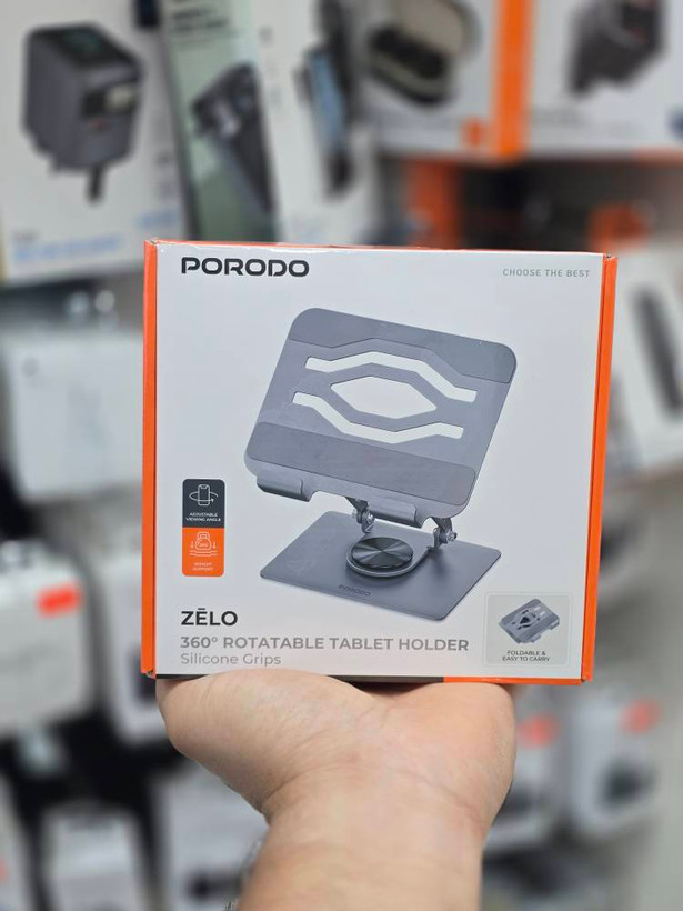 استند تبلت ۳۶۰ درجه مدل PD0158 برند Porodo