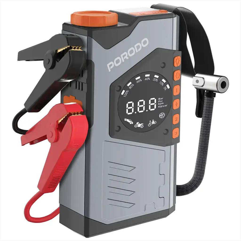 چامپ استارتر 10000mAh چندکاره مدل PDPBA10GY برند PORODO