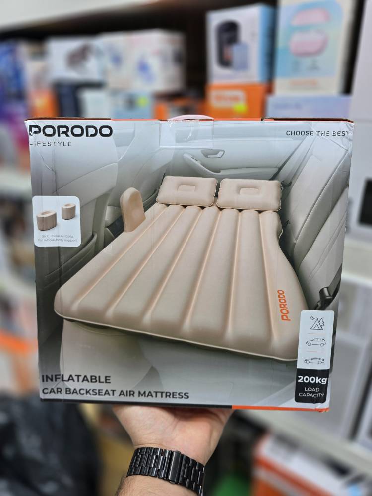 تشک بادی صندلی عقب خودرو مدل PDLFST056BG برند Porodo (Porodo Inflatable Car Backseat Air Mattress)