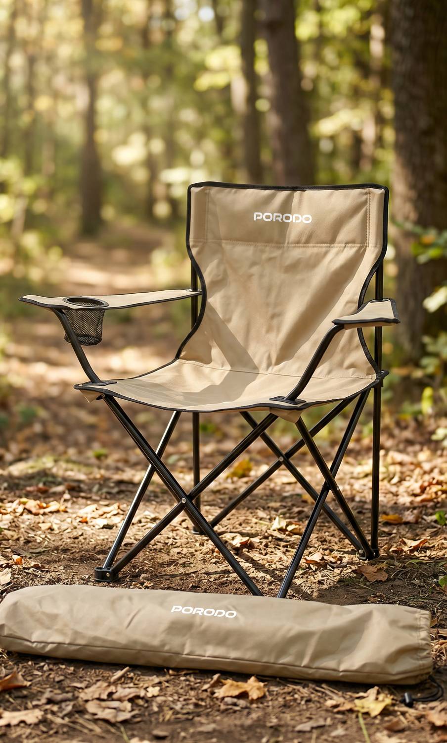 صندلی تاشو کمپینگ برند Porodo (Porodo Lifestyle Fast Setup Folding Chair)